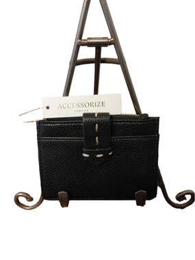 Accessorize London Leather Card Holder NWT